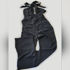 In The Style Black Wide-Leg Womens Jumpsuit (sz 8)